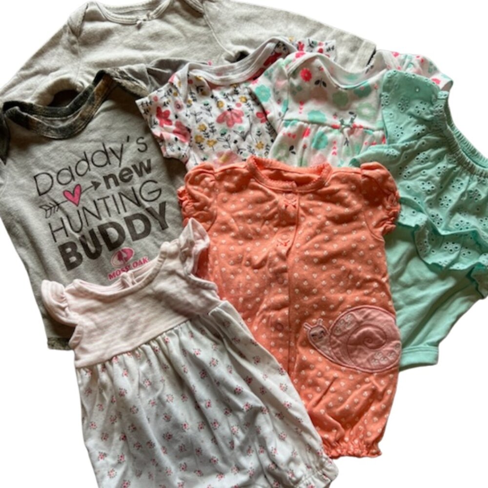 Adorable 7-Piece Onesie Bundle (0-3 Months) | Carter's, Baby Gap & More!